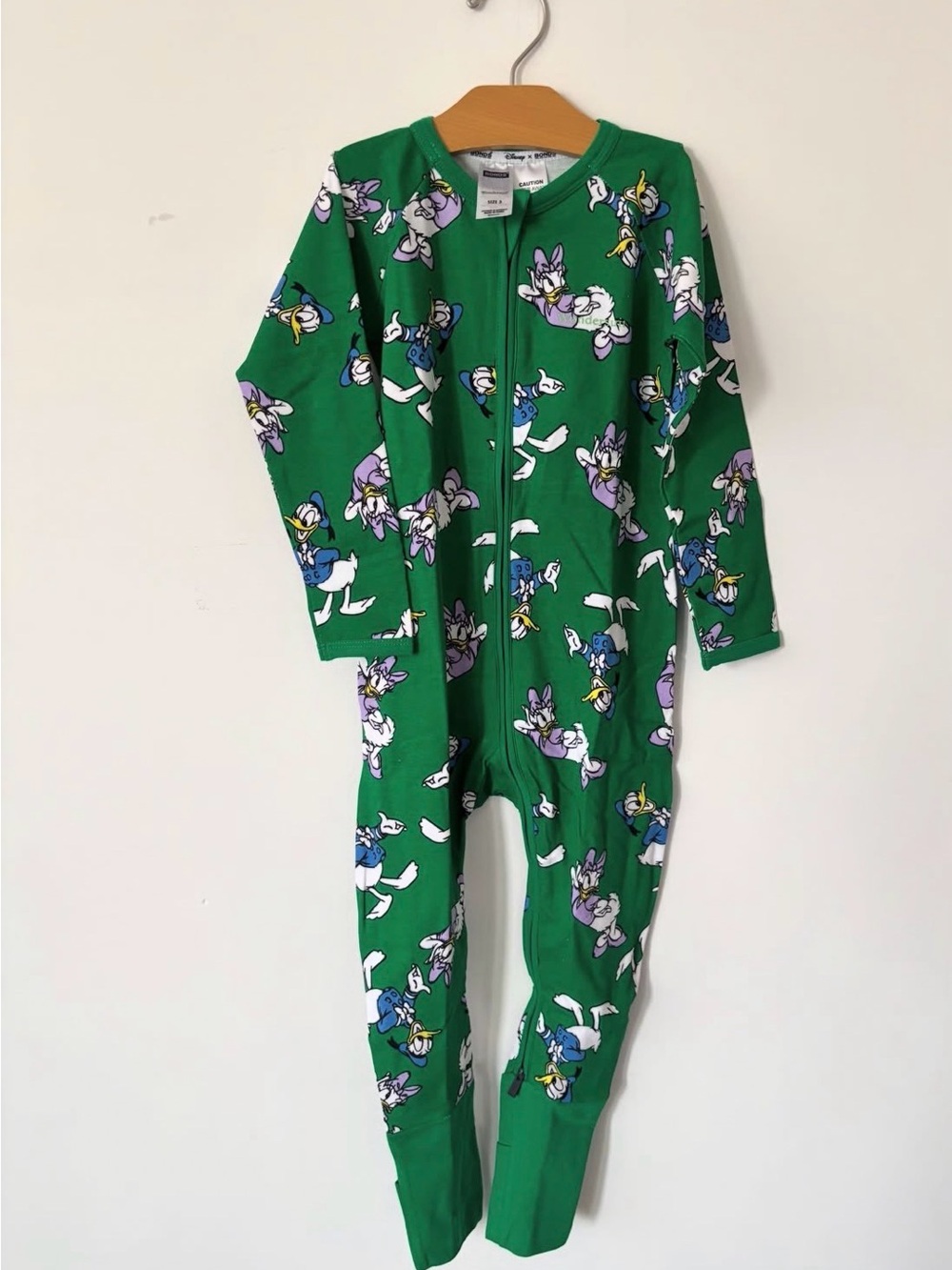 Bonds Rare Green Donald & Daisy All-Over Print wondersuit new without tags